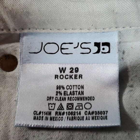 Joe's‎ Jeans Sz 29 Rocker Style Thompson Wash Boot Cut Faded Dark Wash - Picture 10 of 13